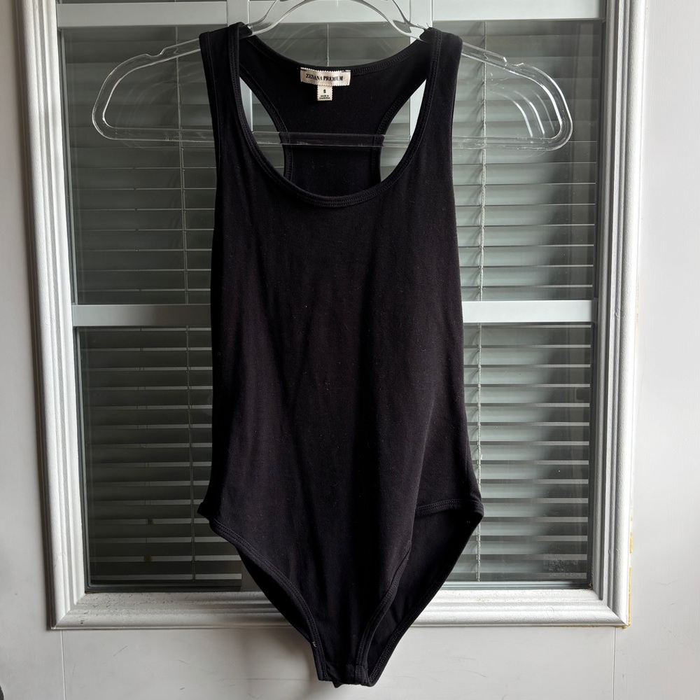 Black Sleeveless Bodysuit